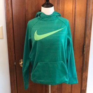 Nike Youth hooded sweat shirt.